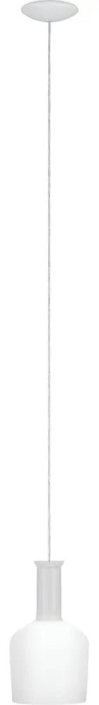 Eglo 62265 - Csillár zsinóron PASCOA 1xE27/60W/230V 15,6 cm fehér