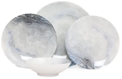 24 részes barna porcelán étkészlet