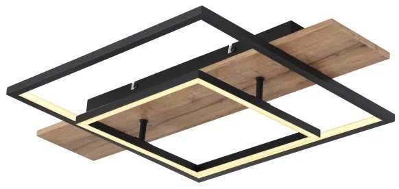 Globo 67289D - VANNI LED fényerőszabályozható mennyezeti lámpatest LED/24W/230V barna/fekete