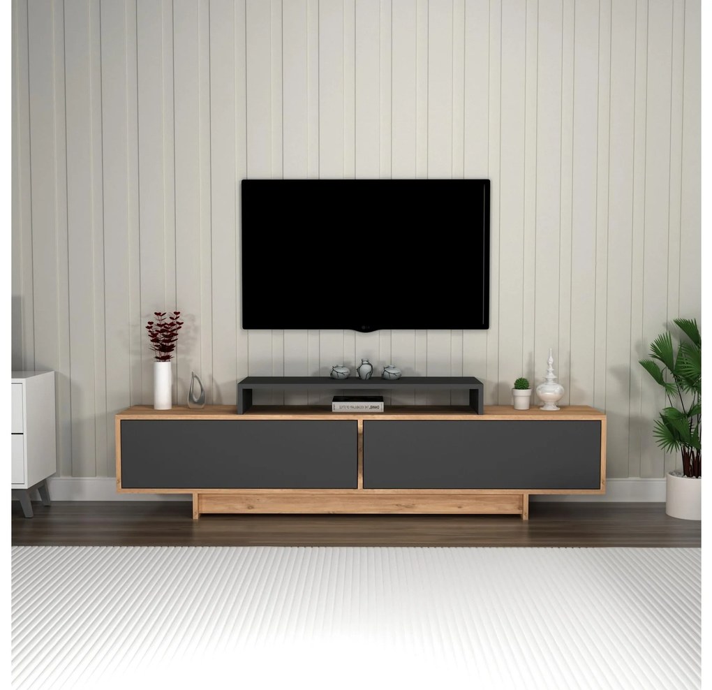 TV asztal/szekrény Grasias (atlanti fenyő + antracit). 1107674