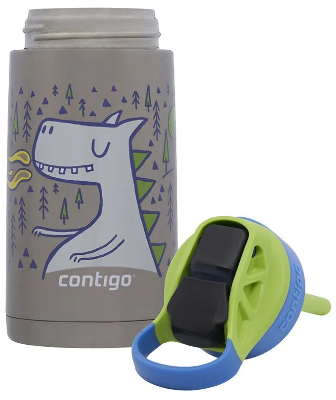 Contigo Gyermek hőálló palack Easy Clean 380 mlMatcha Dragon