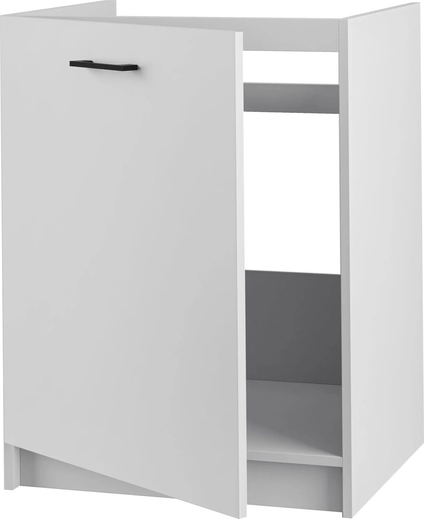 Konyhaszekrény mosogató alá 60-as fehér matt szett