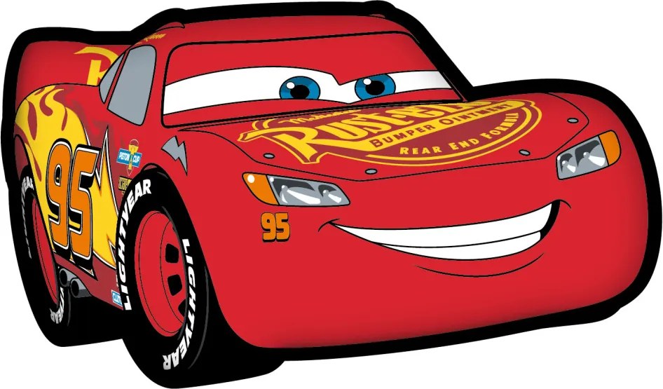 Disney Verdák McQueen formapárna, díszpárna 35x21 cm