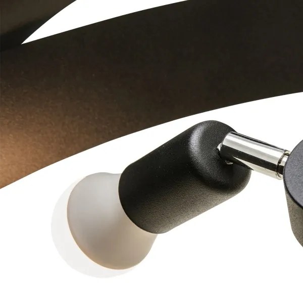 Zuma Line 1116 - Csillár rúdon TORNADO 3xE27/40W/230V fekete