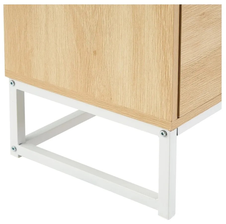 Natúr színű magas komód nyírfa dekorral 60x97,5 cm – Casa Selección