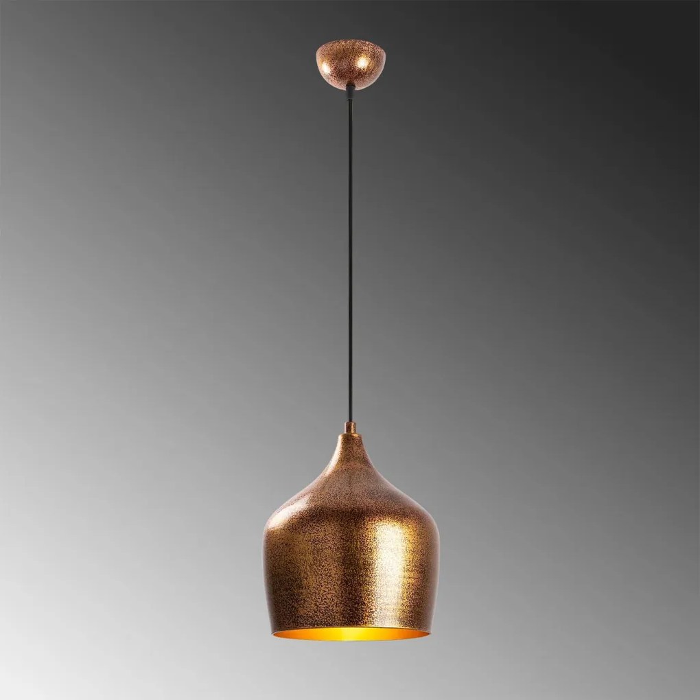 Murek 11555 réz fém függőlámpa, Ø20 cm