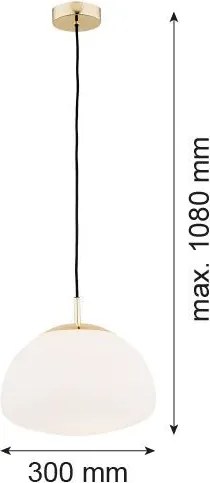 ARGON 4316 TRINI Egyágú Függesztett Lámpa Fém E27 IP20