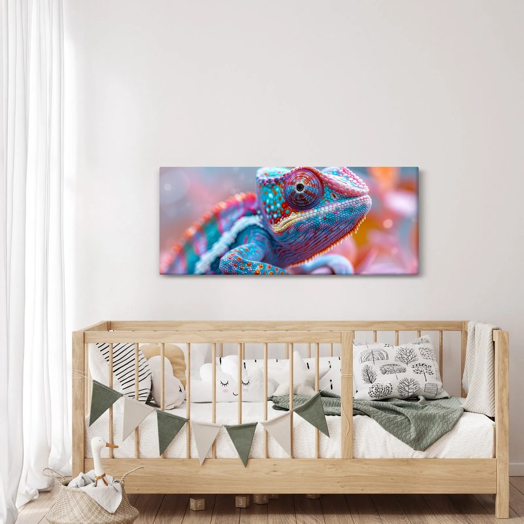 Kép - Színes kaméleon (120x50 cm)