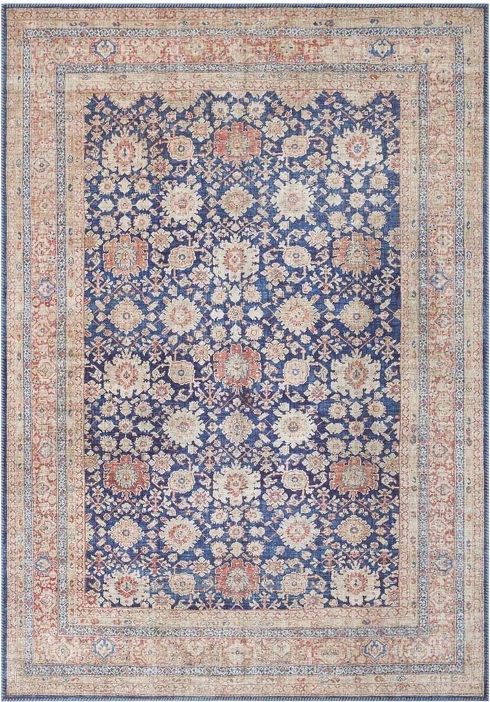 Elle klasszikus sötétkék szőnyeg Mahal 200x290 cm