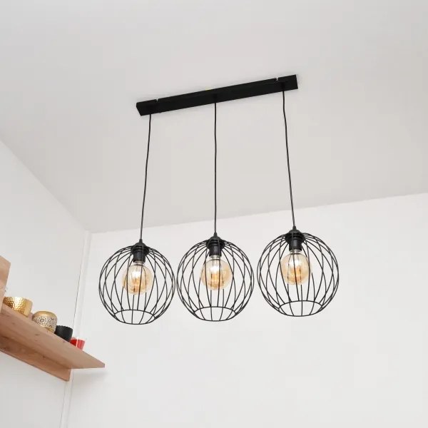 MERCURE LED csillár 3xE27/15W/230V, kábelre szerelhető