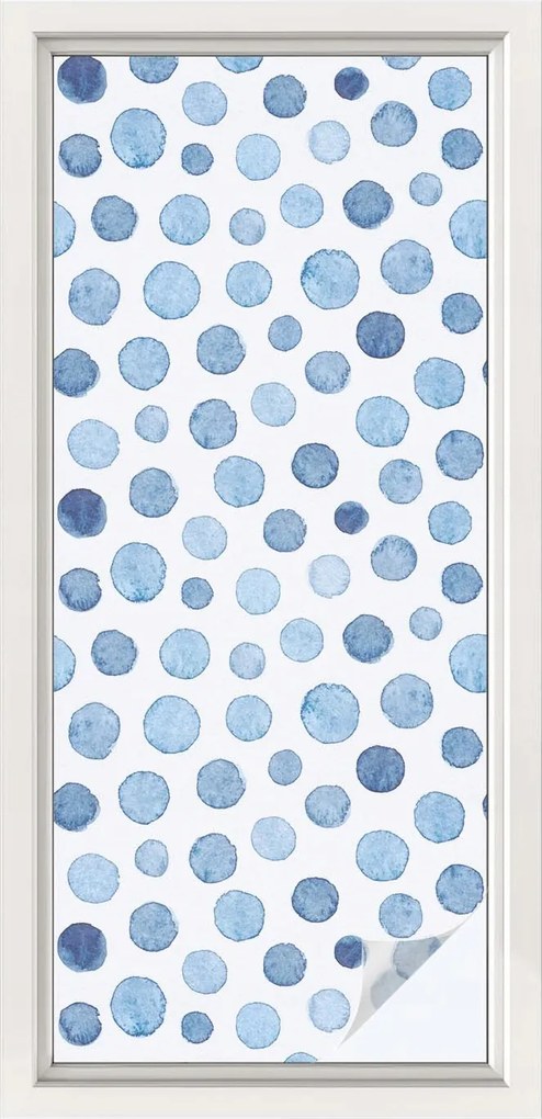 Öntapadós adatvédelmi fólia szélvédőre Akvarell pöttyök 50x116