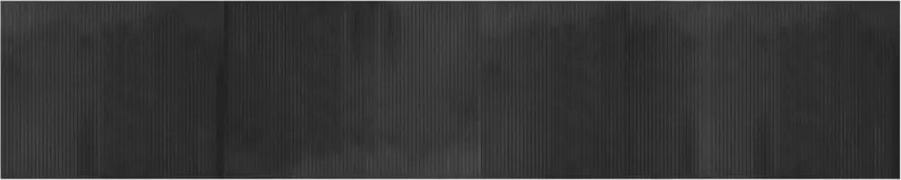 vidaXL négyszögletű szürke bambusz szőnyeg 80 x 400 cm