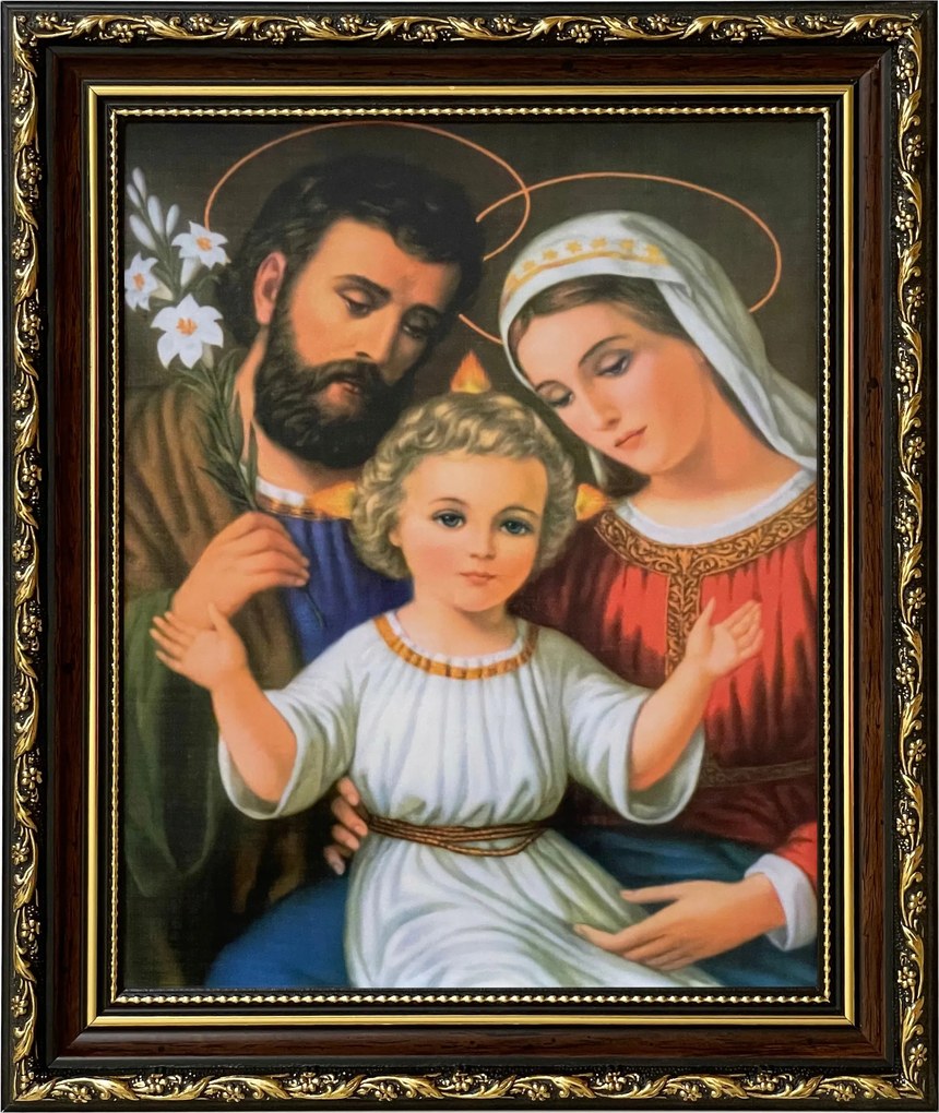 Vászonkép 31x26 Szent Család Jézus Díszített Keret