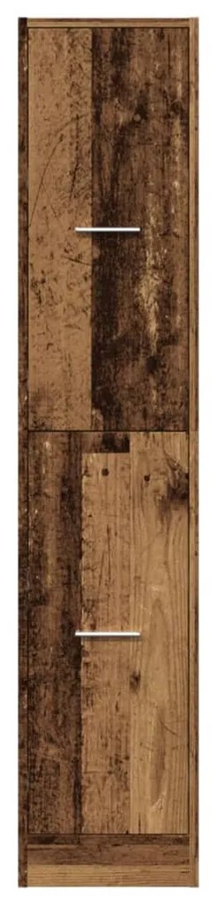 antik fa színű szerelt fa patikaszekrény 30 x 41 x 144,5 cm