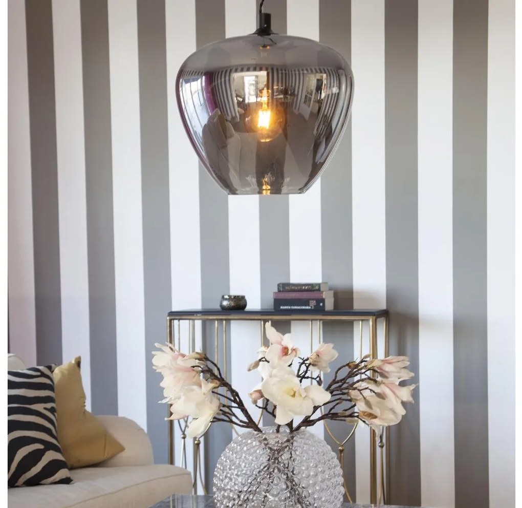 ByRydens 4200870-4505 - Csillár zsinóron BELLISSIMO 1xE27/8W/230V füstös/fekete