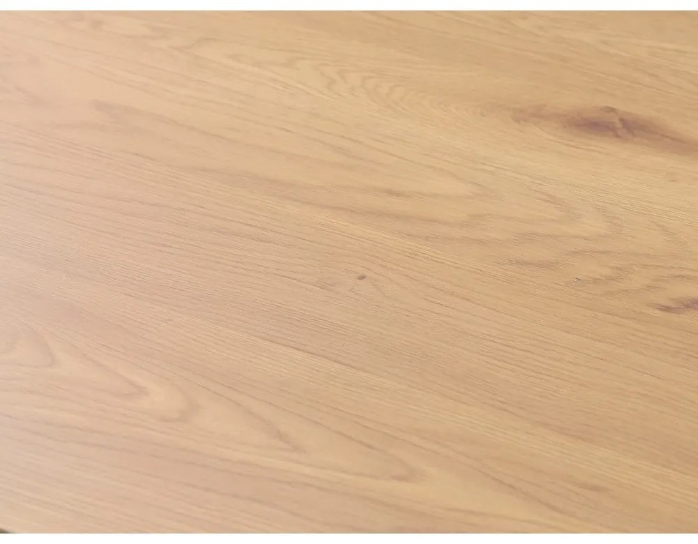 Étkezőasztal tölgyfa dekoros asztallappal 100x200 cm Cesura – Unique Furniture