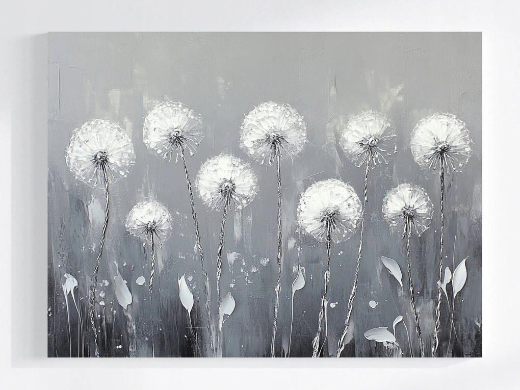 Vászonkép Canvas Természet Tavasz Virágok Pitypang Pehely 80x60