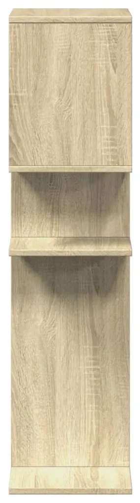 sonoma tölgy szerelt fa elválasztó könyvespolc 92x29x112 cm