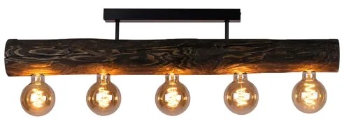 Spot-Light DO6997556 - TRABO felületre szerelhető csillár 5xE27/60W/230V, fenyő