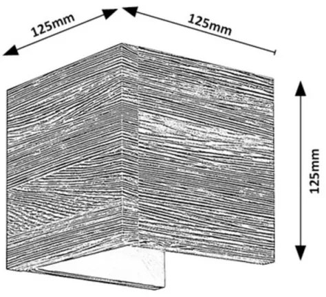 Rabalux 3090 - LED Fali lámpa CINNAMON LED/7W/230V