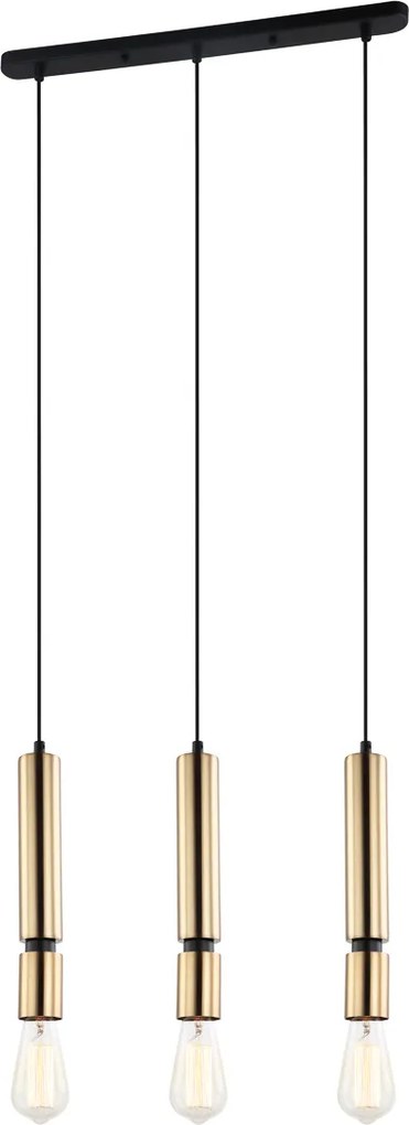 Italux modern függeszték torla fekete sárgaréz itxpen-5041-3-bkbr