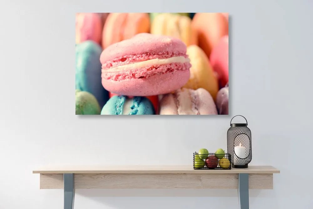Kép színes macaroons