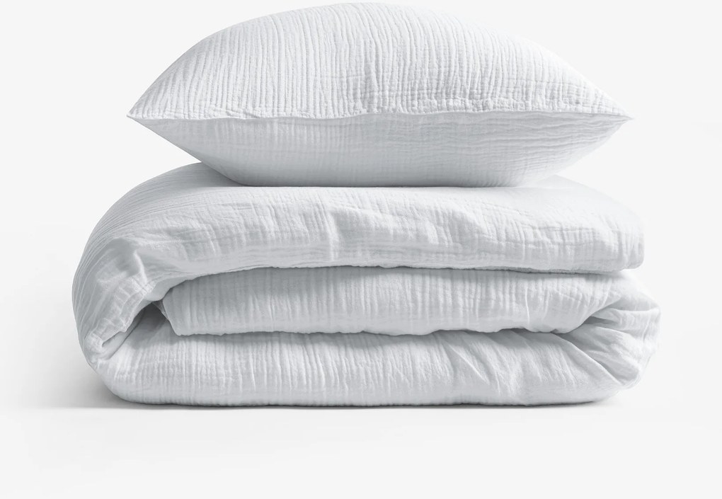 Goldea muszlin ágyneműhuzat – világosszürke 240 x 220 és 2db 70 x 90 cm