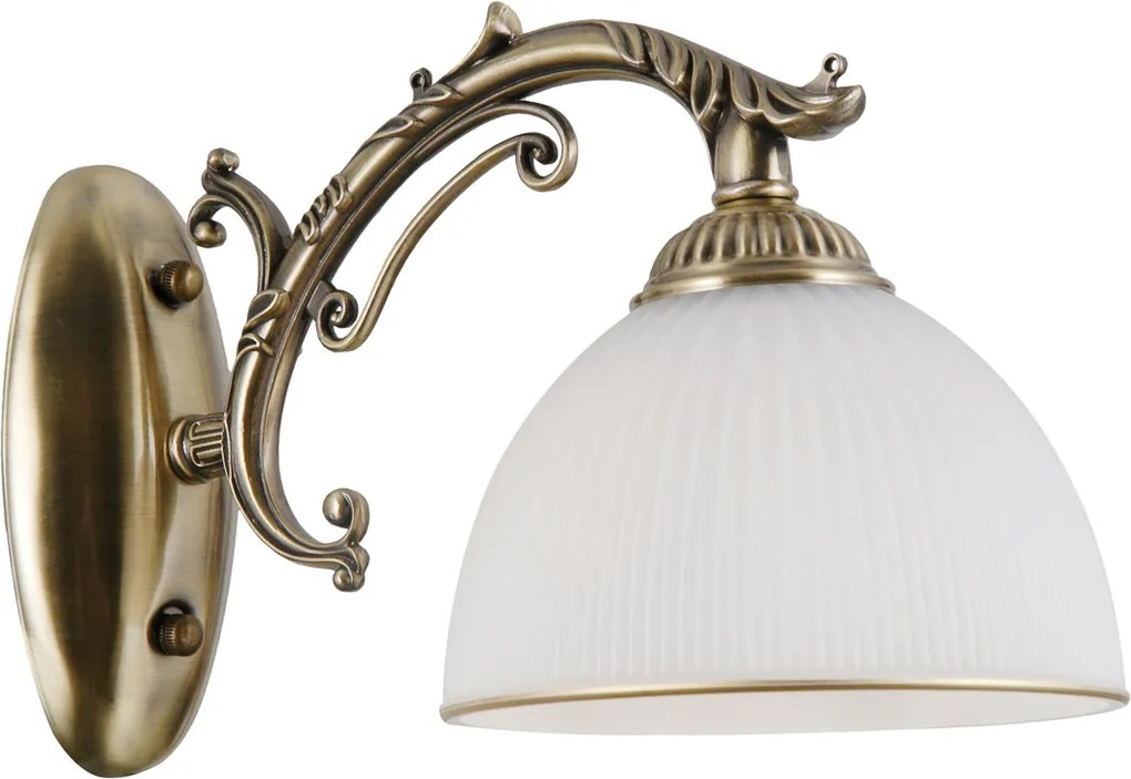 Italux klasszikus fali lámpa feneza antik bronz fehér itxwl-5122-1