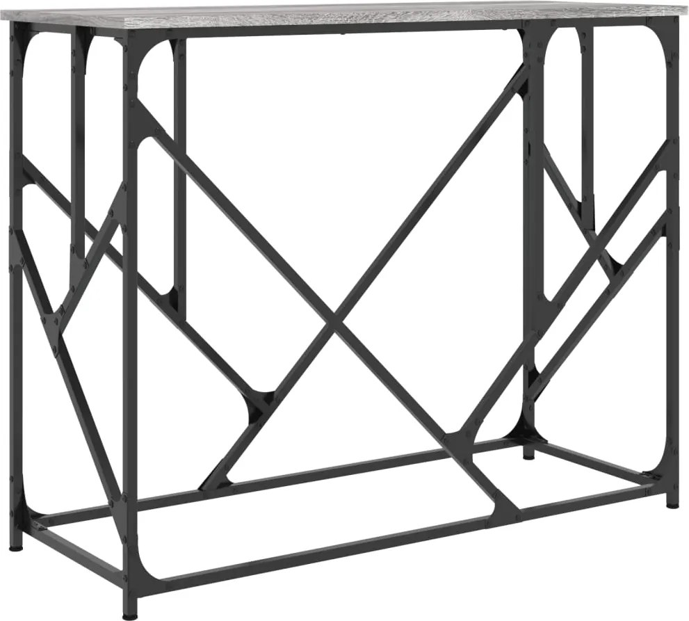 vidaXL szürke sonoma színű szerelt fa tálalóasztal 100x40x80 cm