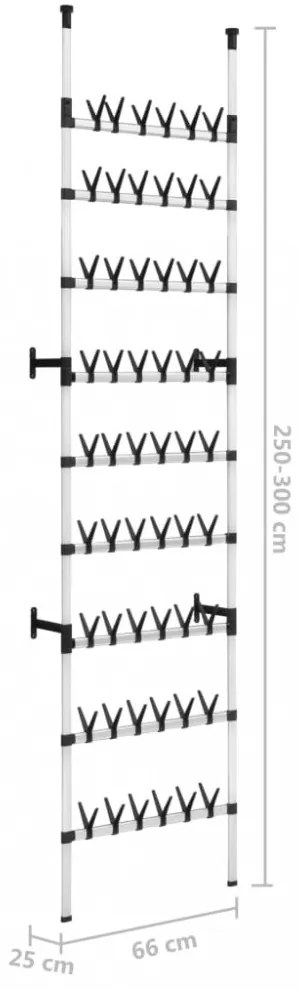alumínium teleszkópos cipőtartó rudakkal