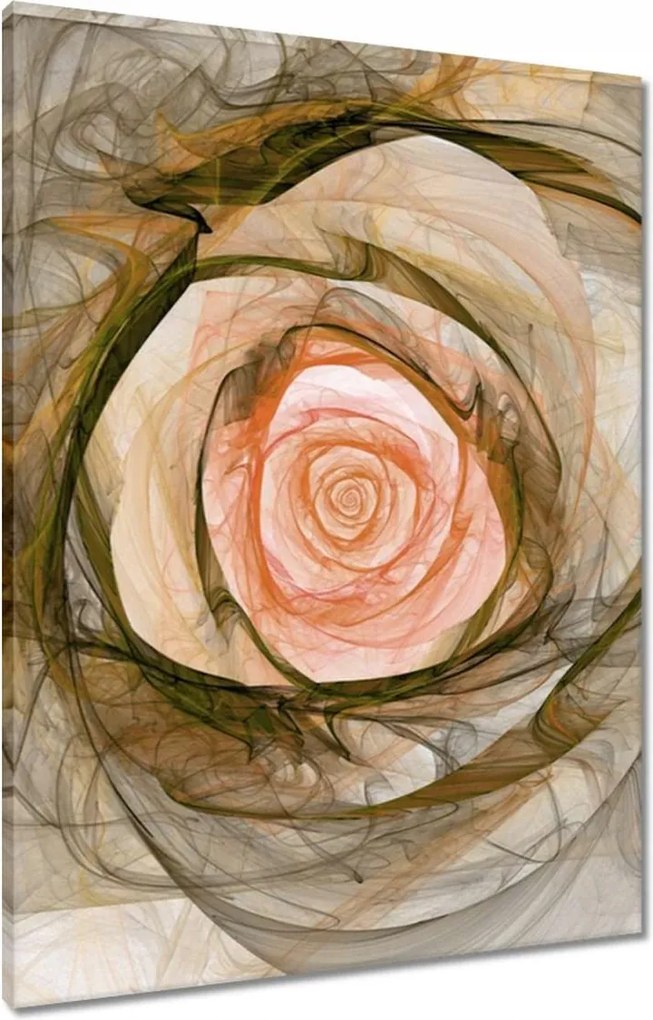 Vászonkép 60x80 Absztrakt rózsa virág