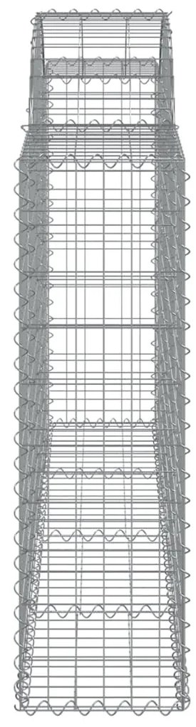 15 db íves horganyzott vas gabion kosár 200x30x100/120 cm