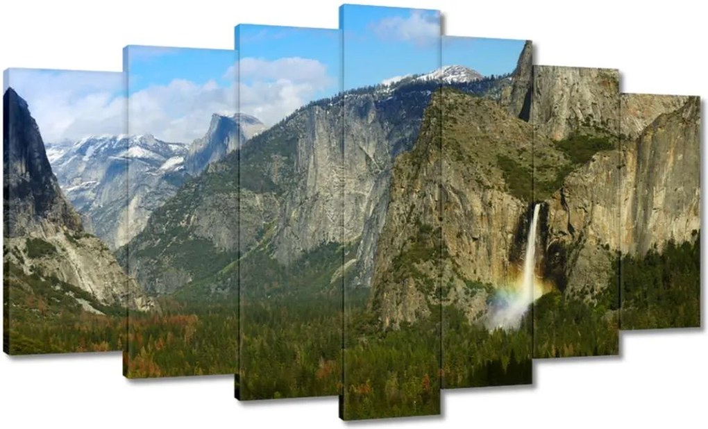 Vászonkép 140x80 Szivárvány vízesés