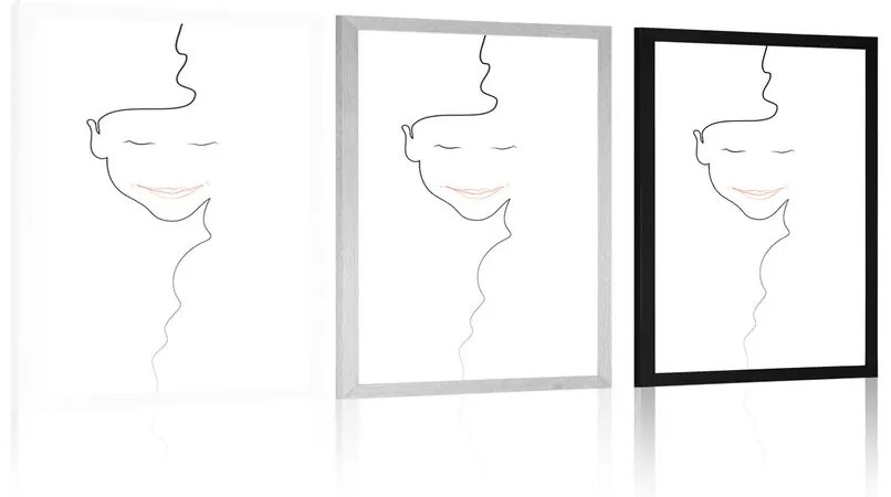 Poszter minimalista női arc