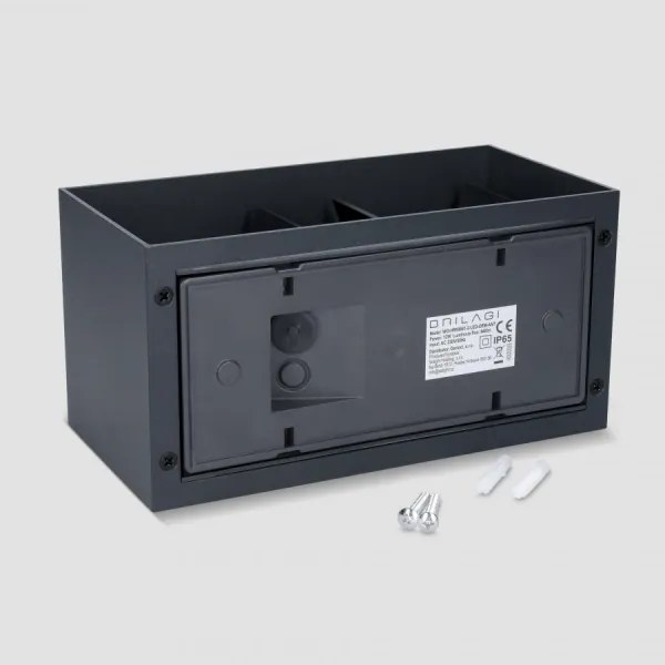 Brilagi - LED kültéri fali lámpa DOUBLE CUBE LED/12W/230V antracit IP65