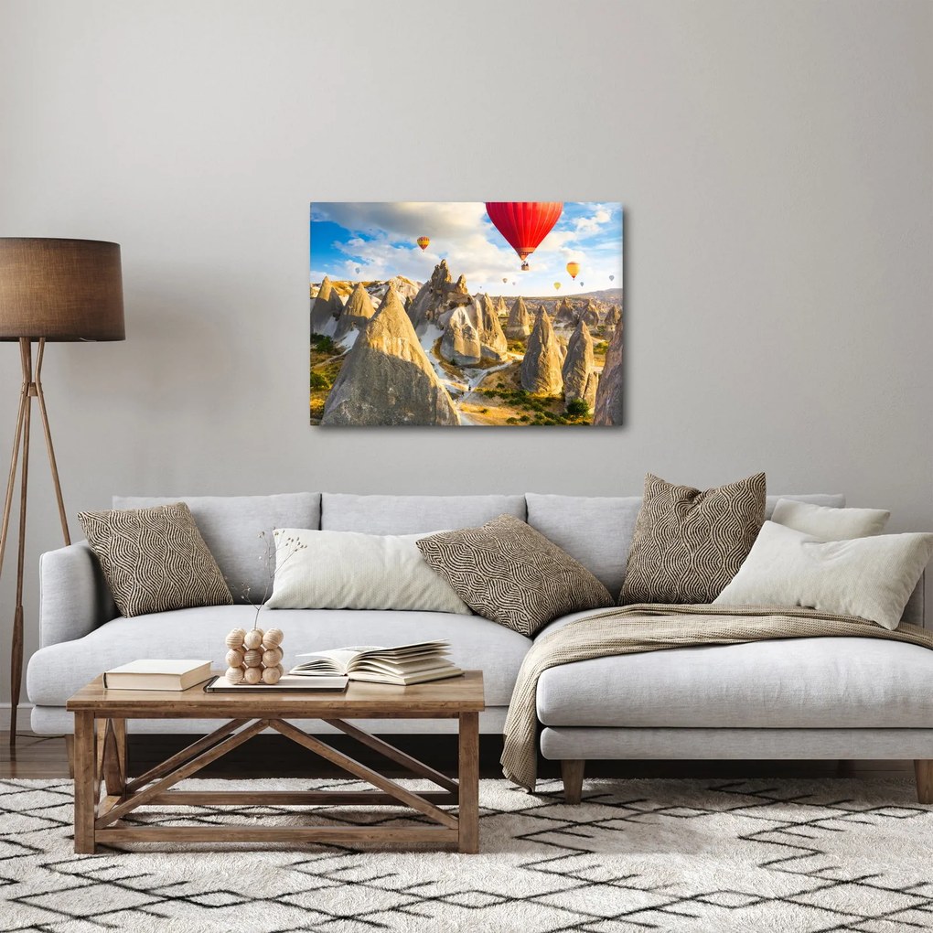 Kép - Hőlégballonok (70x50 cm)