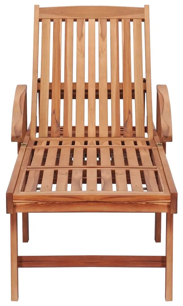 Tömör tíkfa napozóágy királykék párnával