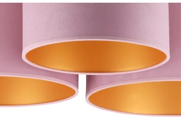 Duolla - Mennyezeti lámpa ROLLER TRIO 3xE27/60W/230V rózsaszín