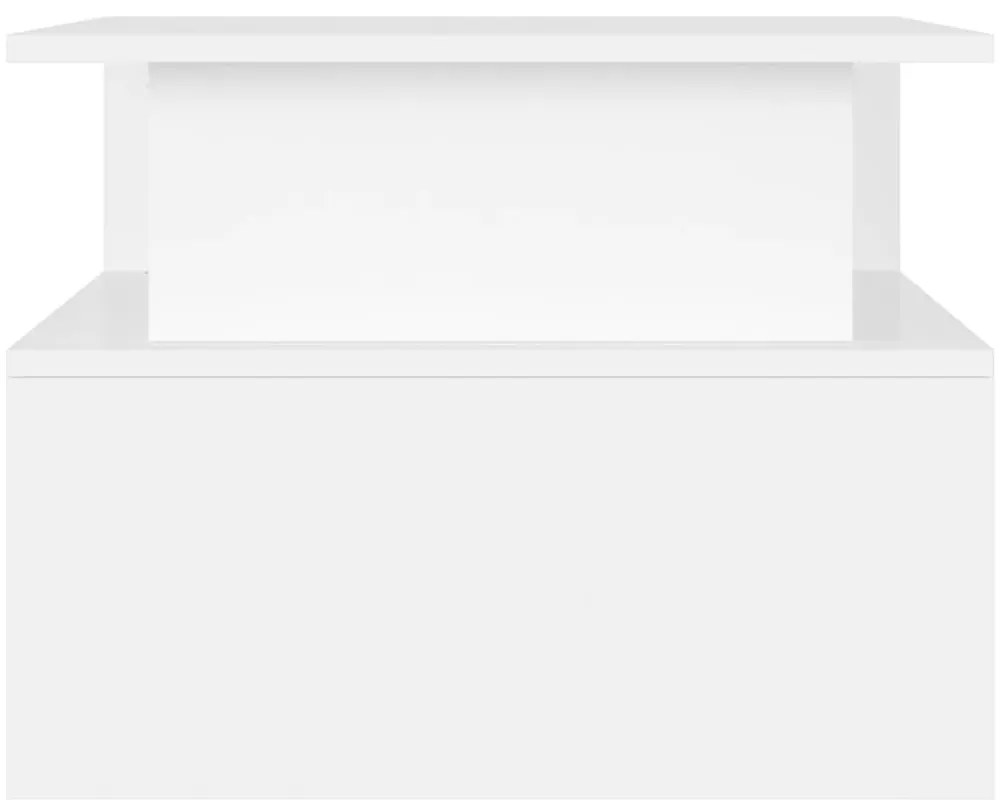 Fehér szerelt fa dohányzóasztal 90 x 55 x 42,5 cm