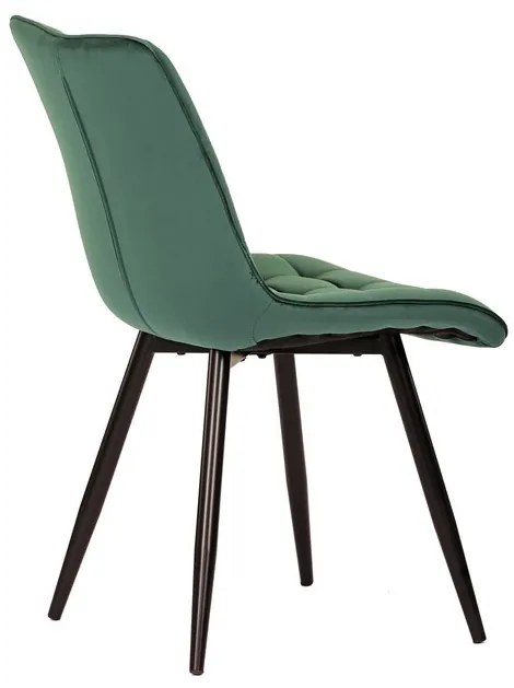Modern zöld bársony étkezőszék – CT-384
