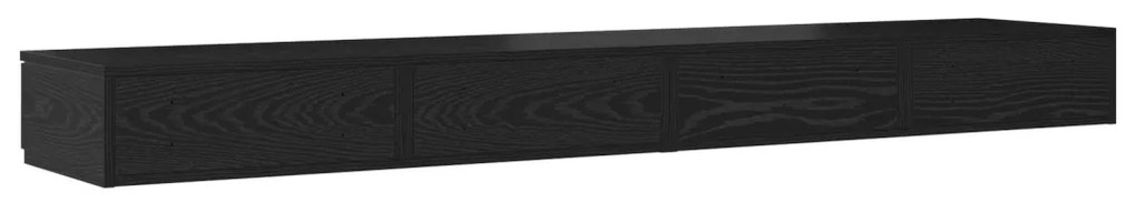 Ágyfiókok fiókkal Musta tammi 200 x 36.5 x 16.5 cm Faanyag
