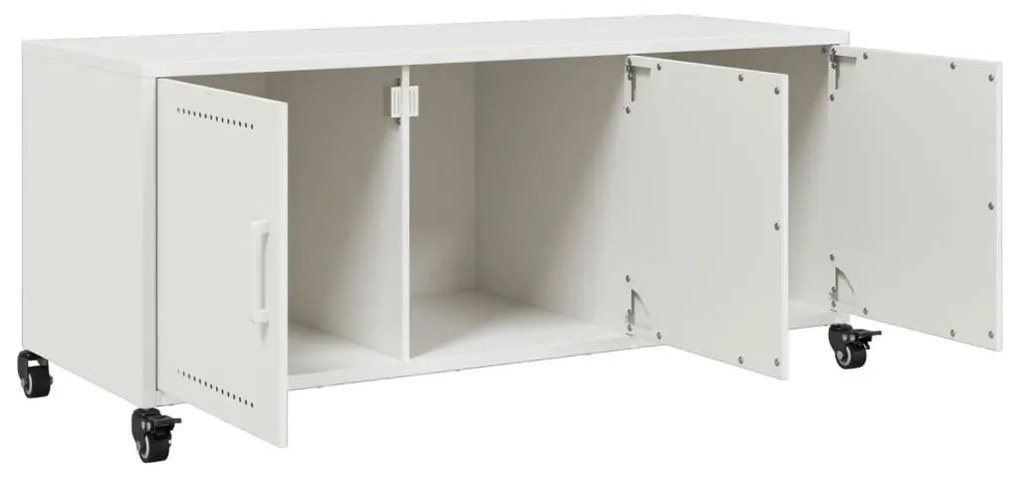 fehér acél TV-szekrény 100,5 x 39 x 43,5 cm