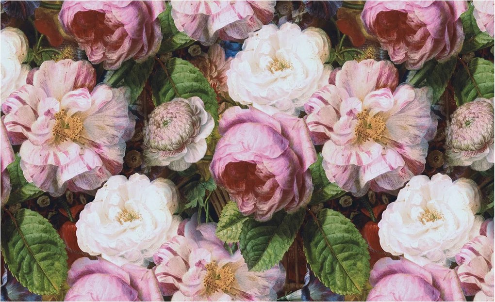 Fotótapéta Flizelin Szoba tapéta Virágos elegancia 416x254 Ragasztó