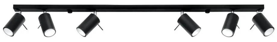 Etna 6L fekete mennyezeti lámpa - Sollux