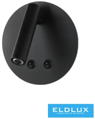 UNIVERSO Fali lámpa 8w 720lm 3000K IP20 fekete 2 év
