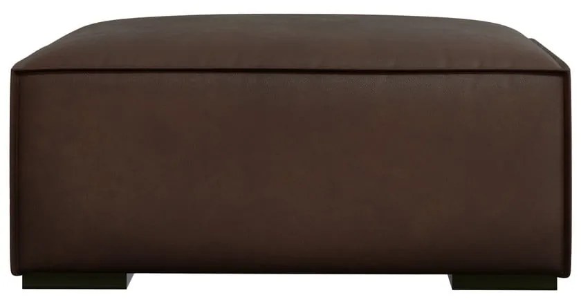 Sötétbarna bőr lábtartó Madame – Windsor &amp; Co Sofas