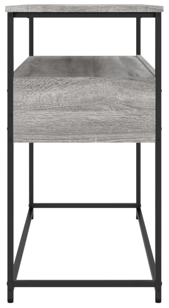 szürke sonoma szerelt fa tálalóasztal 100x40x75 cm