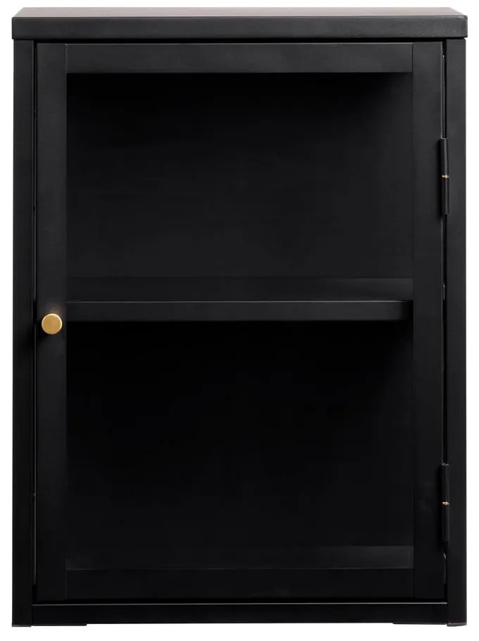 Fekete fém függő tálalószekrény 45x60 cm Carmel – Unique Furniture