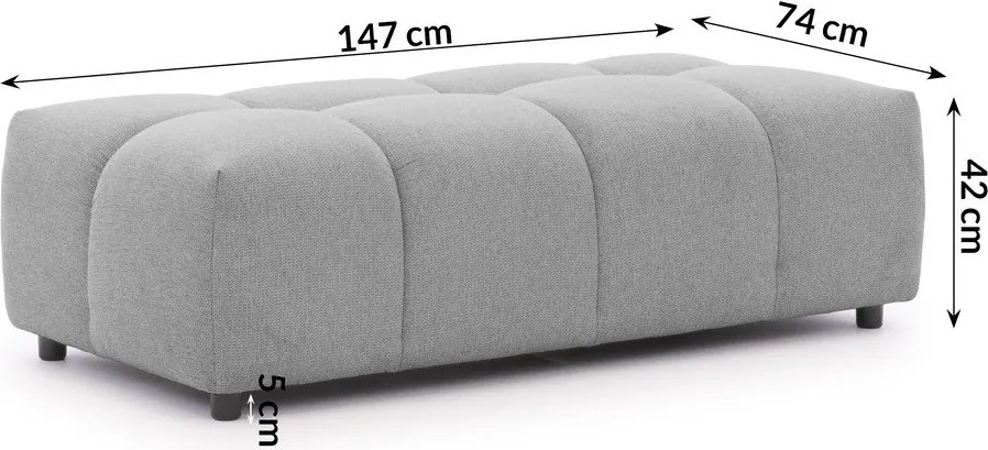 Szürke lábtartó Albane – Ropez