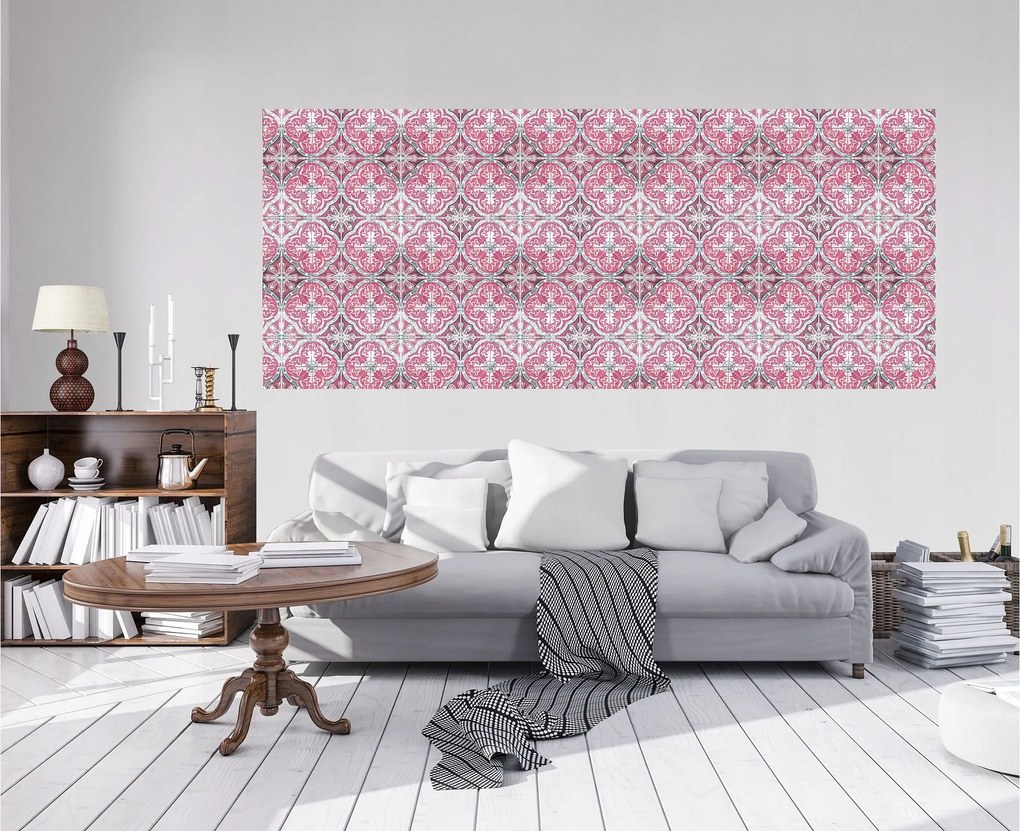 Fotótapéta Virágmintás Rózsaszín finomság a belső térben 250x104 +ragasztó